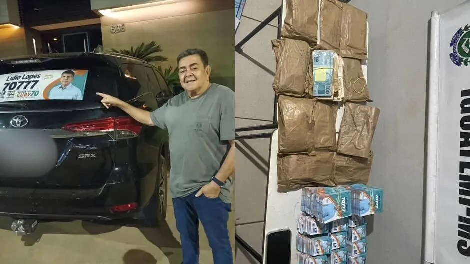 R$ 127 mil e santinhos: assessor de Lídio Lopes é preso e PF investiga suspeita de compra de votos
