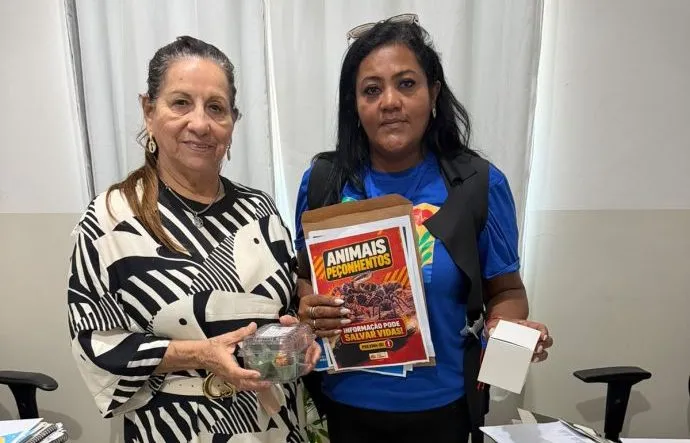 Projeto Entomologia leva coleções de insetos, escorpiões e materiais educativos às escolas de Três Lagoas