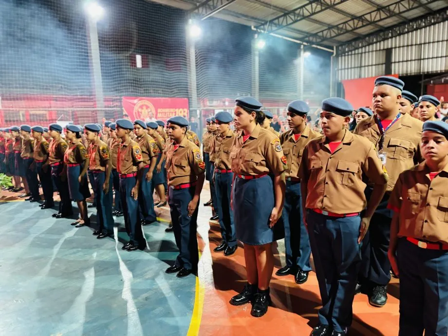 Cerimônia de graduação do Bombeiros do Amanhã marcou a conclusão de mais um ciclo de atividades, em Três Lagoas. (Foto: Reprodução/Prefeitura de Três Lagoas)