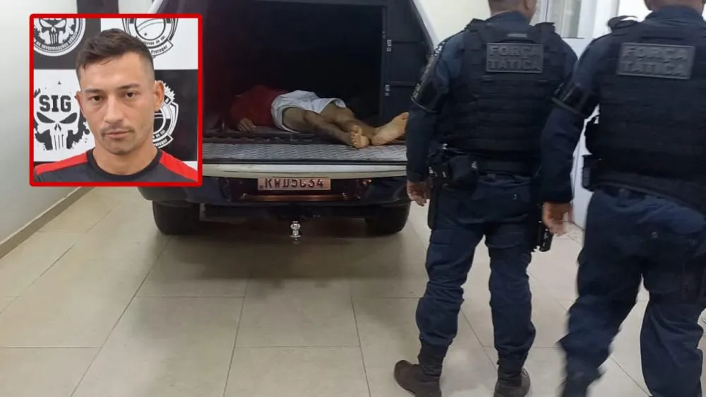 Michael Jorge Gonçales Lopes, vulgo “Japa”, reage armado com faca durante abordagem e acaba morto. (Foto: 24H News MS).