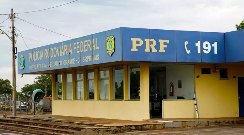 Base operacional da PRF, na BR-163. (Foto:Divulgação)