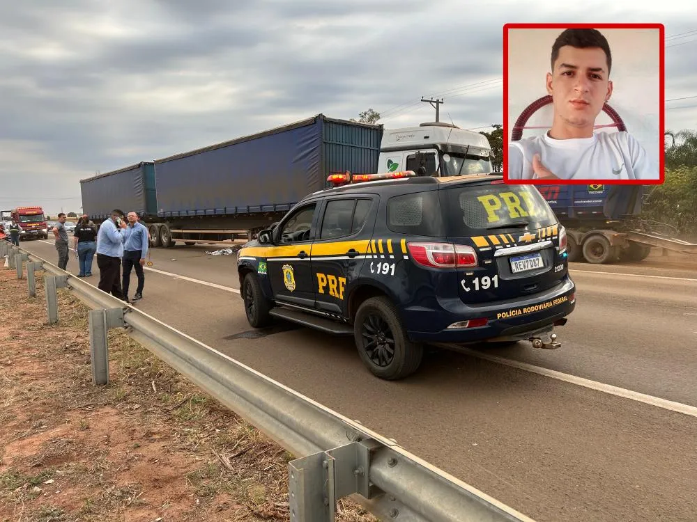 O motorista da carreta, relatou que não houve tempo para desviar e evitar o atropelamento. (Foto: 24H News MS)