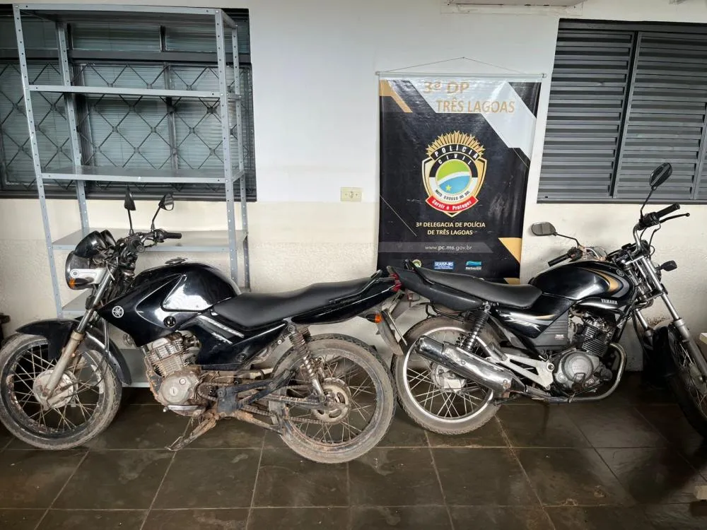 A Terceira Delegacia de Polícia Civil de Três Lagoas/MS identificou o autor responsável por sete furtos de motocicletas. (Imagem: Divulgação Policia Civil)