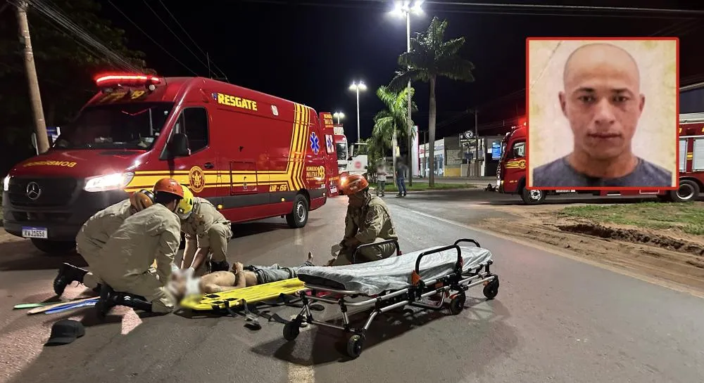 José Aparecido da Silva de 38 anos, não resiste aos ferimentos após incidente com carreta e morre no Hospital Auxiliadora em Três Lagoas. (Imagens: Eliton Chaves / 24H News MS)