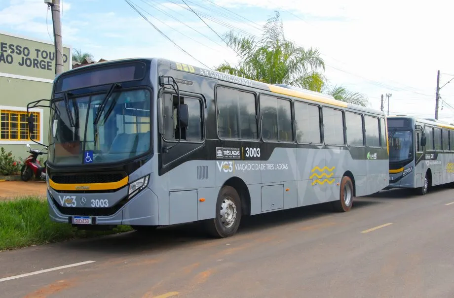 Nova frota do transporte coletivo de Três Lagoas conta com ar-condicionado, wi-fi, acessibilidade e tecnologia para reduzir a poluição.