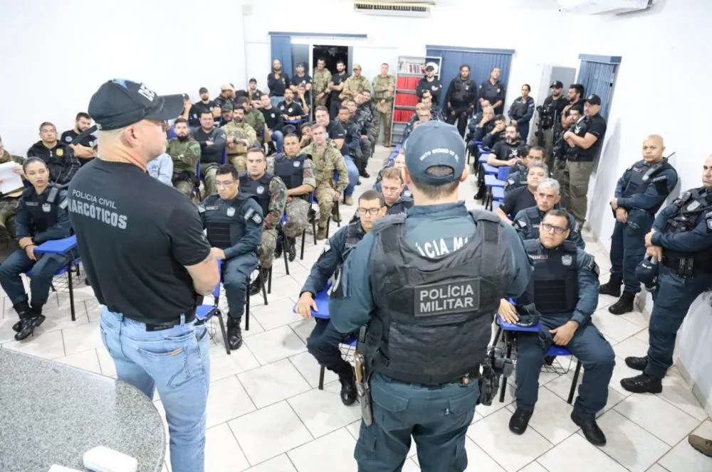 Material apreendido pela Polícia Civil durante a segunda fase da Operação Argos em Aparecida do Taboado. A ação contou com a participação de diversas forças de segurança de Mato Grosso do Sul. 