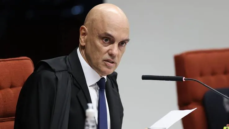 Ministro Alexandre de Moraes durante sessão no Supremo Tribunal Federal, em Brasília — Foto: STF/Divulgação
