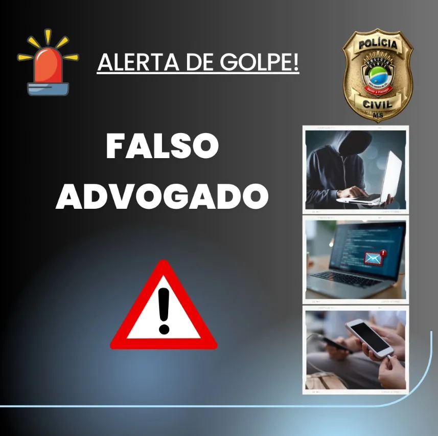 Golpistas se passam por advogados e prometem liberação de valores judiciais para aplicar fraude. 