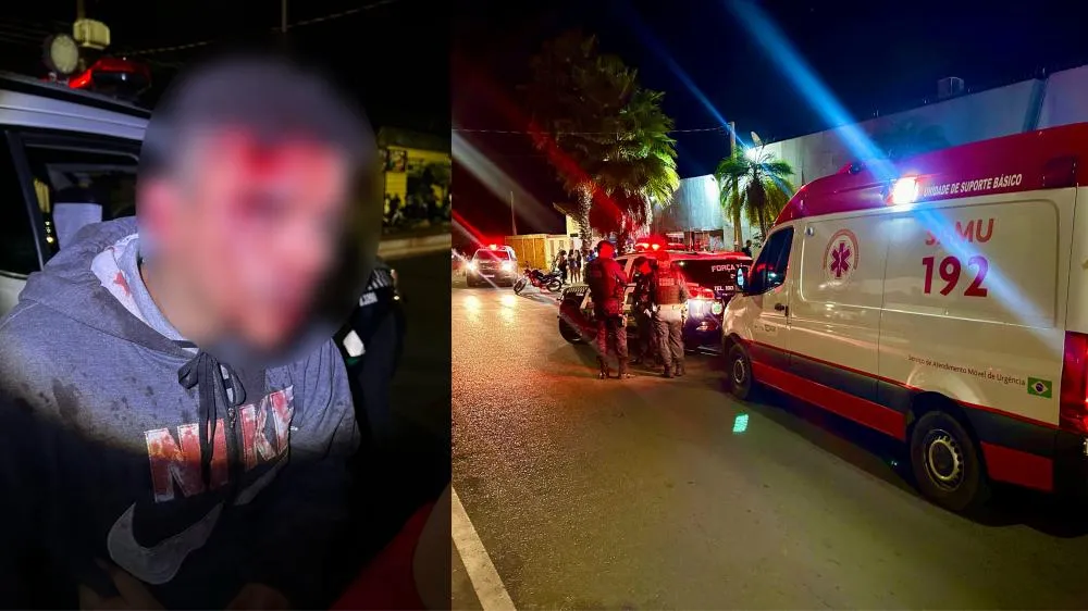 Policia Militar e SAMU foram acionados após agressão registrada na boate Casarão, no bairro Santos Dumont. (Foto - Eliton Chaves / 24h News MS)