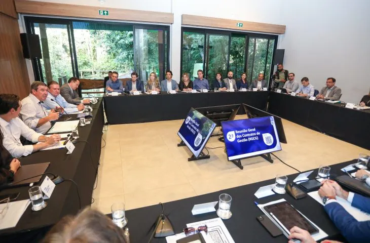 Reunião contou com a presença de todos os secretários e adjuntos para balanço e alinhamento das próximas ações. (Foto: Saul Schramm)