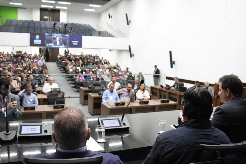 Sessão plenária na ALEMS deve votar quatro projetos nesta quarta-feira, com destaque para a Farmácia Popular. (Foto: Wagner Guimarães)