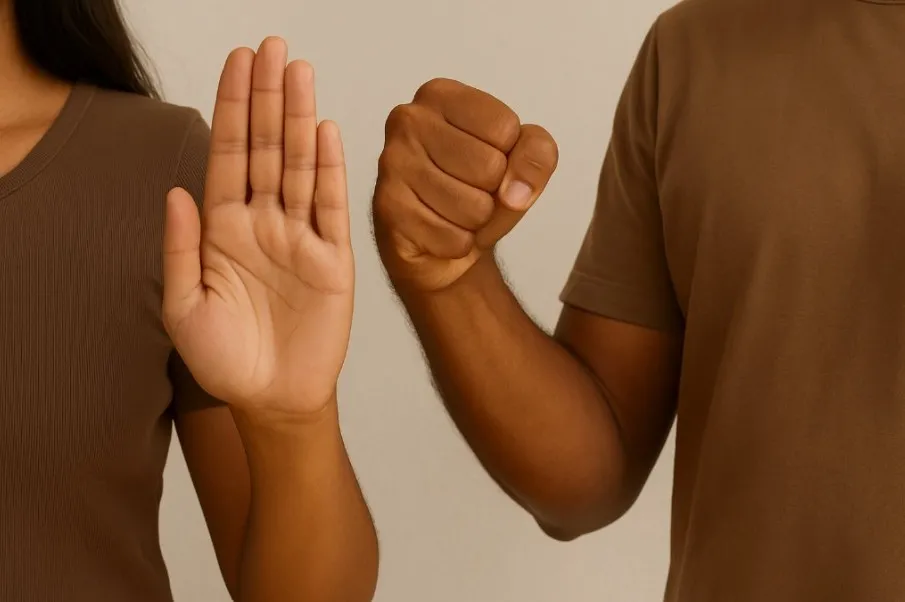Campanha em MS incentiva vítimas e testemunhas a denunciarem qualquer tipo de violência (Foto: Imagem gerada por IA)