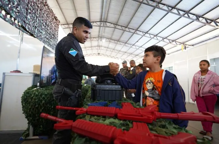 Comunidade indígena de Porto Murtinho será atendida com serviços essenciais na Escola Estadual Alves de Barros (Foto - Matheus Carvalho/SEC)