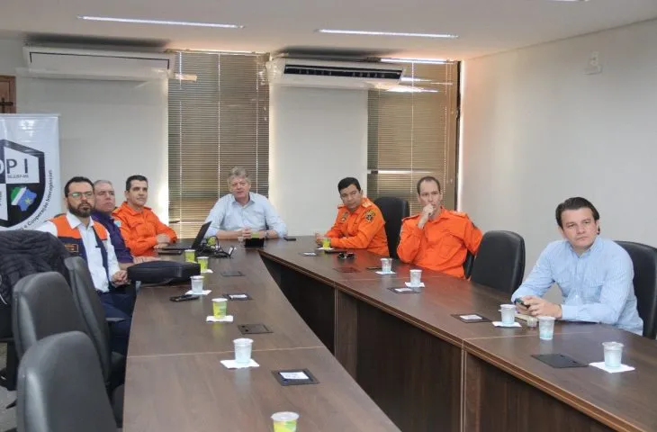 Reunião do CICOE reuniu forças estaduais e federais para definir estratégias de prevenção (Foto - Semadesc)