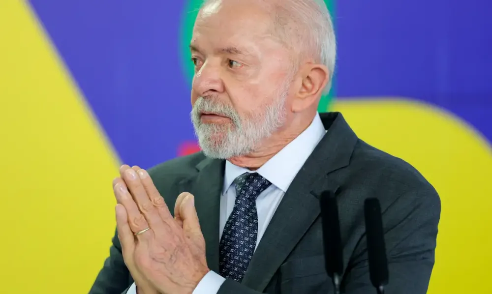 Presidente Lula durante coletiva no Palácio do Planalto, em Brasília (Foto - Agência Brasil)