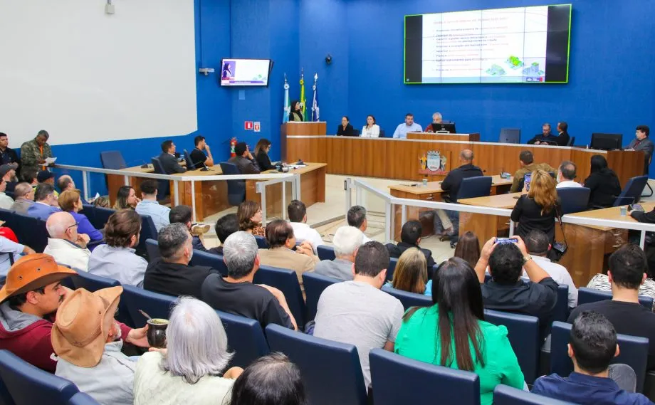 Audiência pública reuniu autoridades e moradores para discutir a proposta do novo Plano Diretor de Três Lagoas (Foto - Prefeitura de Três Lagoas)