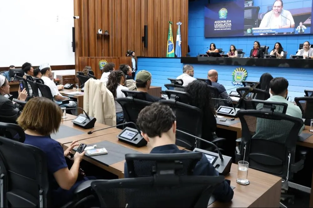 Audiência pública na ALEMS debateu a Política Nacional Aldir Blanc com participação da sociedade civil (Foto - Wagner Guimarães/ALEMS)
