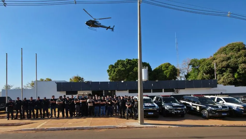 Operação Visconde mobilizou PM e Polícia Civil em Inocência com prisões e apreensões (Foto - Divulgação)