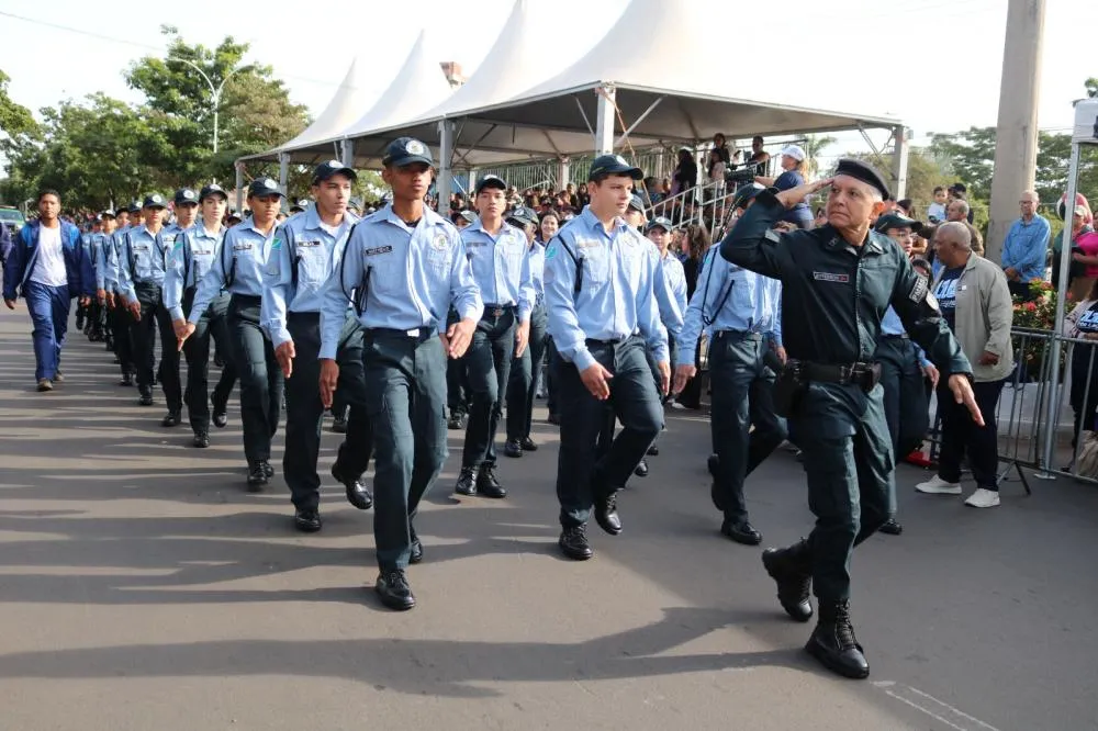 Polícia Militar de Três Lagoas participou do desfile cívico-militar de 7 de Setembro na Lagoa Maior (Foto - Divulgação)