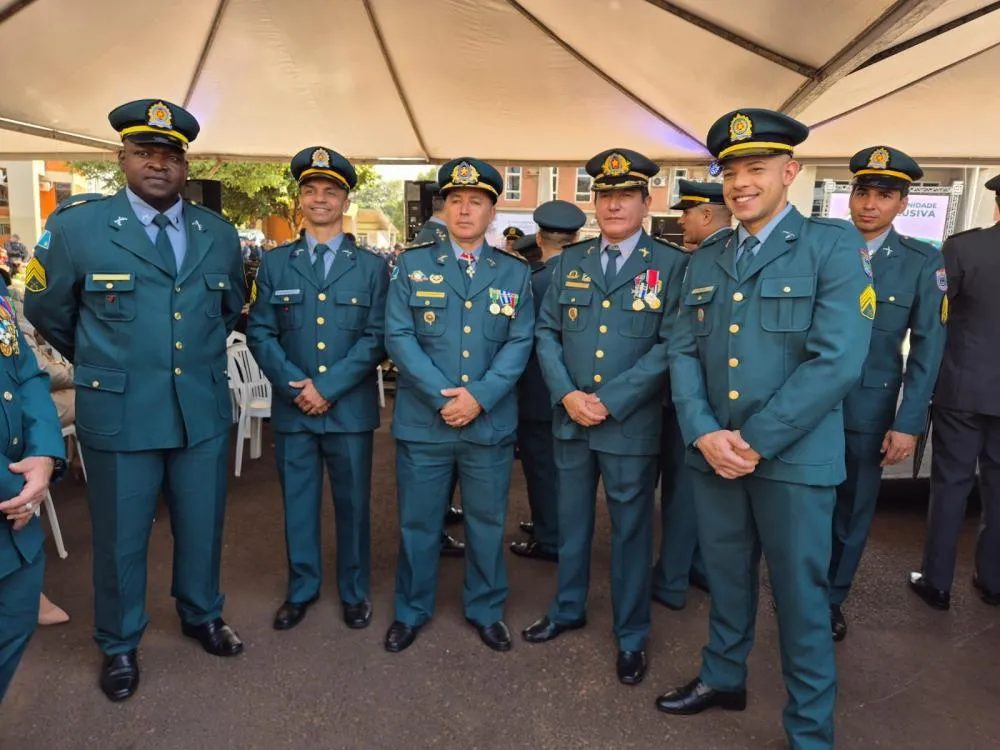Civis e militares do CPA-2 foram homenageados nos 190 anos da PMMS em Campo Grande (Foto - Divulgação)