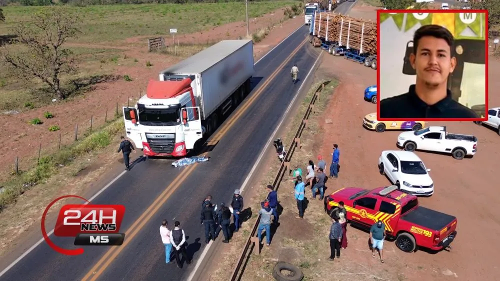 Equipes de resgate tentaram reanimar Maylon Barbosa Juremeira, mas ele não resistiu aos ferimentos (Foto - Eliton Chaves / 24h News MS)