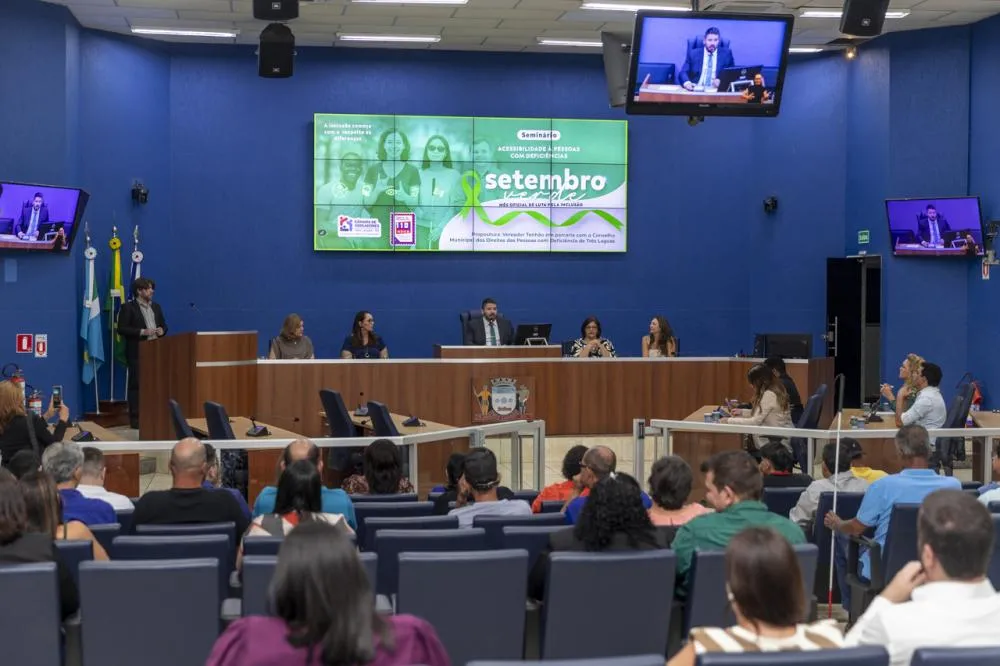 Câmara de Três Lagoas sediou seminário sobre acessibilidade e inclusão (Foto - Divulgação/CMTLS)