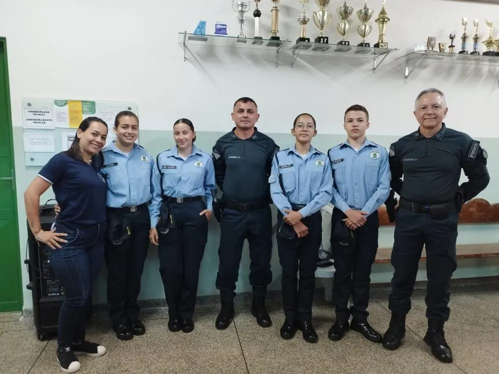 Patrulheiros Mirins participaram do Circuito Avança Juventude em Três Lagoas (Foto - Divulgação/2º BPM)