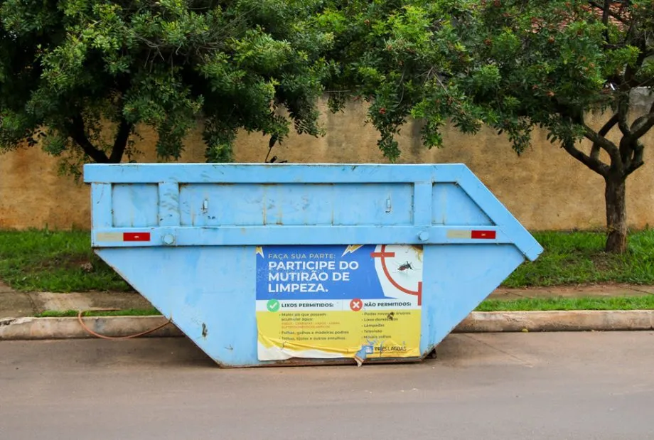 Mutirão da Limpeza inicia nova etapa com caçambas distribuídas nos bairros Jardim Itamaraty e Vila Aeroporto (Foto - Prefeitura de Três Lagoas)