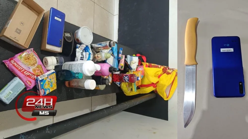 Mulher foi presa pela Rádio Patrulha após invadir casa no Cinturão Verde e ameaçar moradores com faca (Foto - 2)