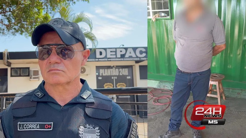 Rádio Patrulha cumpre mandado de prisão na região da Ilha Cumprida em Três Lagoas (Foto -24h News MS)