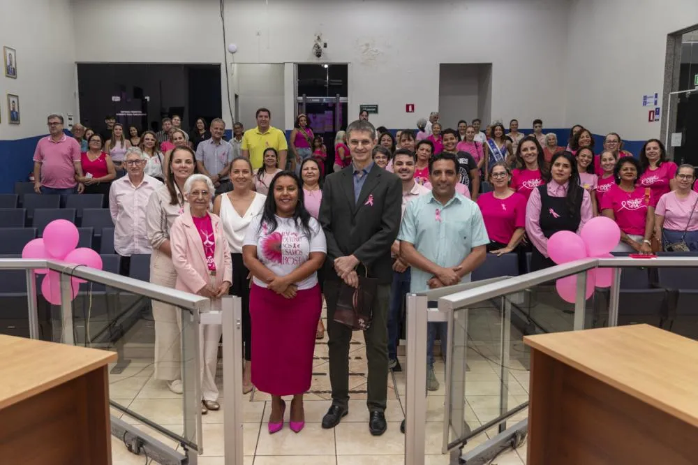 Palestra marcou a abertura oficial da campanha Outubro Rosa na Câmara de Três Lagoas (Foto - Gabriela Fernandes)