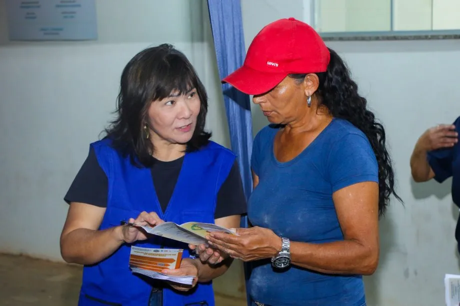 Idosos participaram da abertura do Mês do Idoso na Feira Central, com serviços de saúde e orientações (Foto - Prefeitura de Três Lagoas)