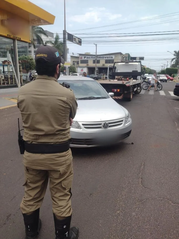 Veículo furtado em Guarujá (SP) em 2023 foi recuperado pelo Deptran após diligências no Centro de Três Lagoas (Foto: 24h News MS)