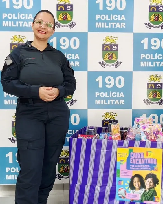 2º BPM participa da campanha “Caixa Encantada” e arrecada brinquedos para crianças em situação de vulnerabilidade em Três Lagoas (Foto - Polícia Militar)