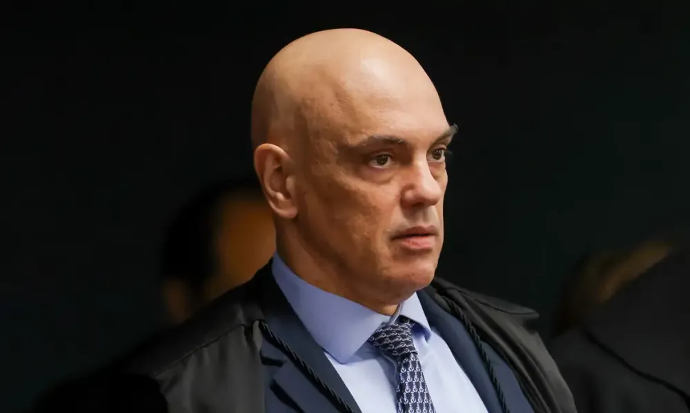 Ministro Alexandre de Moraes durante sessão da Primeira Turma do STF em Brasília (Foto - Gustavo Moreno / STF)
