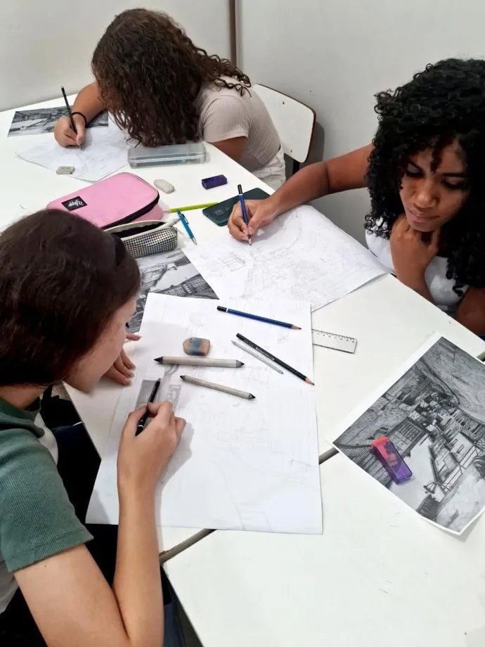 Exposição TEKOHÁ reúne desenhos produzidos ao longo do ano no Paço Municipal em Três Lagoas (Foto - Prefeitura de Três Lagoas)