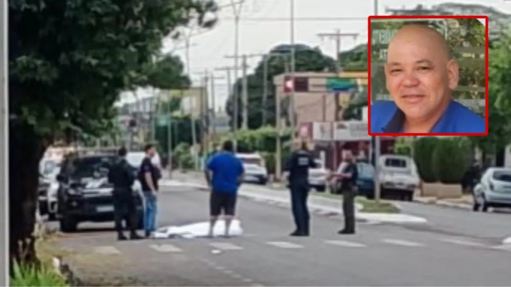 Homem de 53 anos passou mal após parar o veículo e morreu em via pública no bairro Santos Dumont em Três Lagoas. (Foto: 24h News MS)