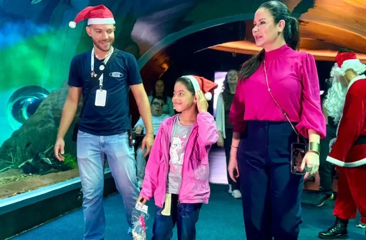 Criança conhece o Bioparque Pantanal e realiza sonho após ação da Campanha Papai Noel dos Correios (Foto - Governo de MS)
