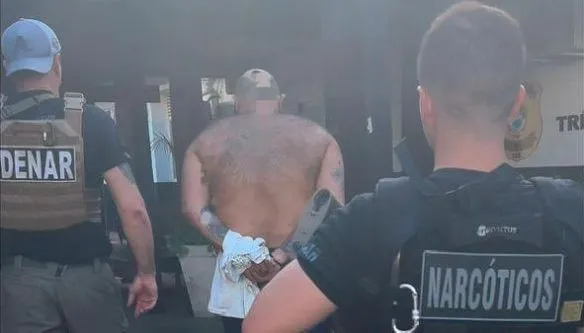 Polícia Civil prendeu em Três Lagoas P.G.S.N., conhecido como “Grego”, apontado como líder de organização criminosa do tráfico (Foto - Polícia Civil)