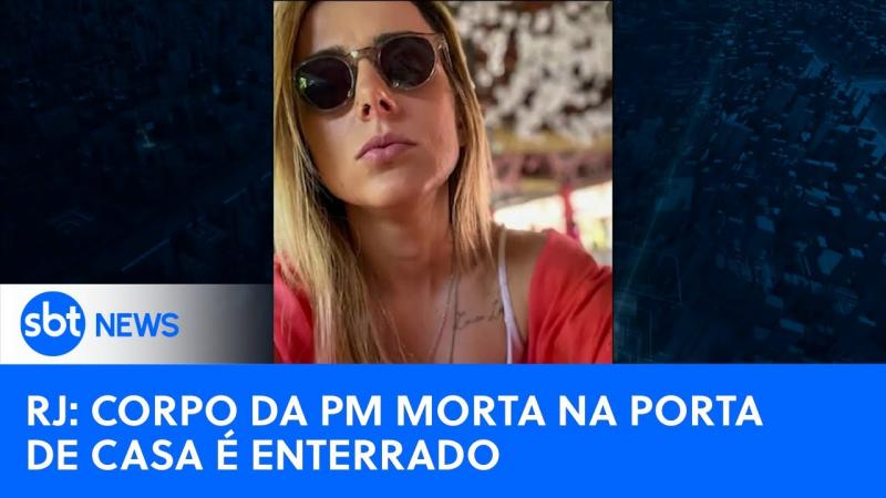 Corpo da policial militar Vaneza Lobão é enterrado no Rio de Janeiro