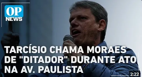 Tarcísio chama Moraes de 